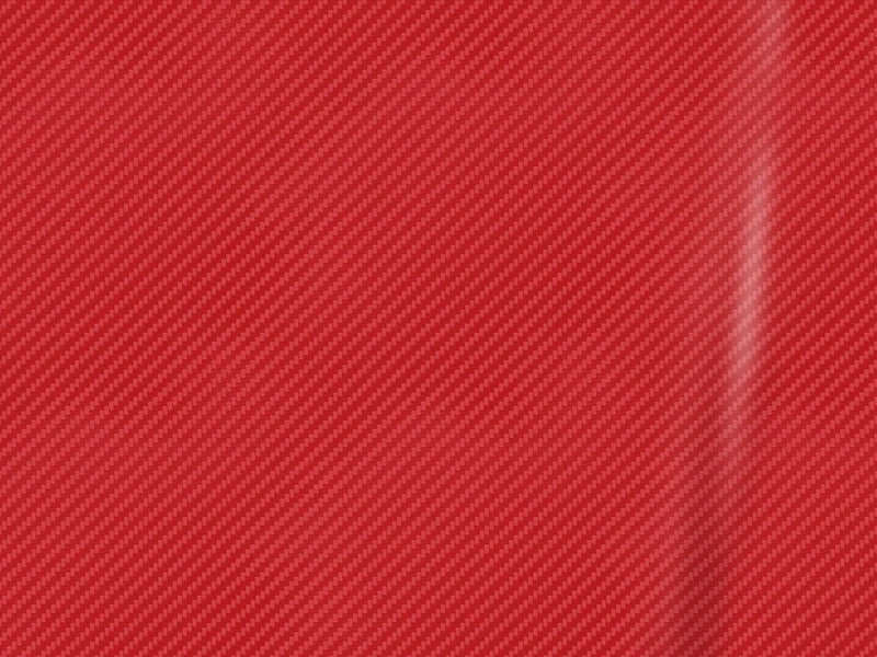 ORACAL 975 Carbon Fiber Geranium Red Bathroom Cabinet Wrap Color Swatch