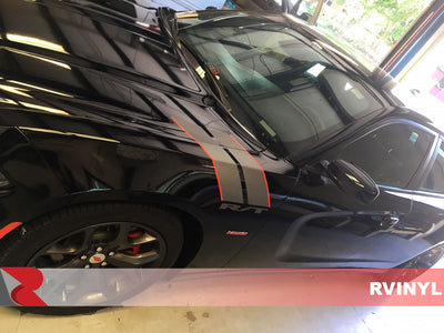 ORACAL 975 Carbon Fiber Anthracite Racing Stripe Wrap