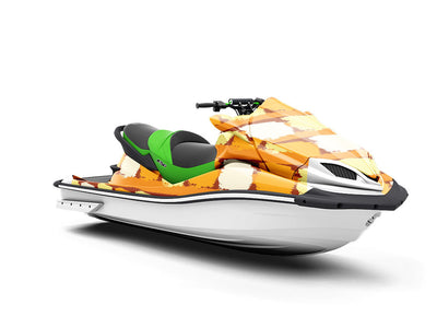 Orange  Brick Jet Ski Vinyl Customized Wrap