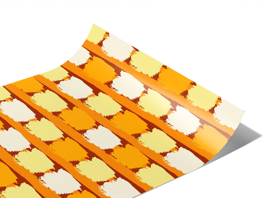 Orange  Brick Vinyl Wraps~Rwraps Series 914 Digitally Printed Vinyl Wrap~1
