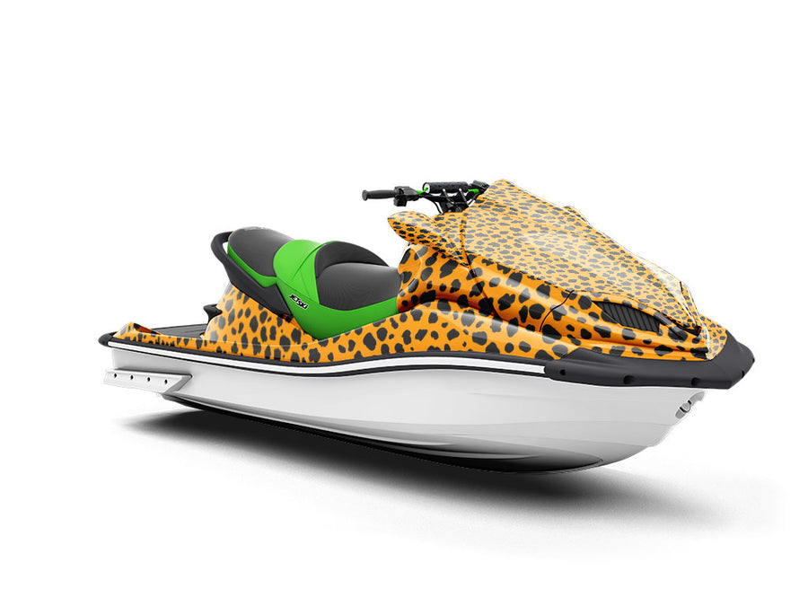 Orange Cheetah Jet Ski Vinyl Customized Wrap
