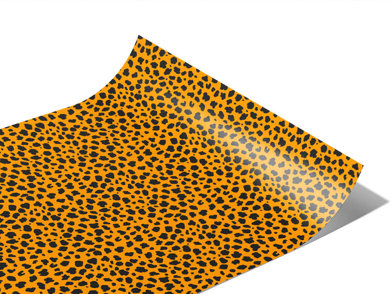 Orange Cheetah Vinyl Wraps~Rwraps Series 914 Digitally Printed Vinyl Wrap~1