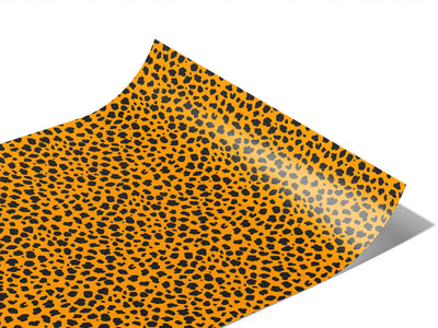 Orange Cheetah Vinyl Wraps~Rwraps Series 914 Digitally Printed Vinyl Wrap~1