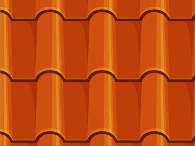 Orange Clay Tile Vinyl Wrap Pattern~Rwraps Series 914 Digitally Printed Vinyl Wrap~0