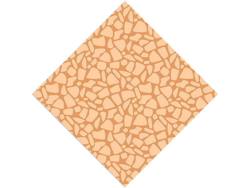 Orange  Cobblestone Vinyl Wrap Pattern