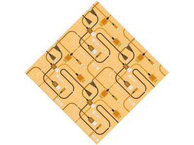 Orange Cords Technology Vinyl Wrap Pattern~Rwraps Series 914 Digitally Printed Vinyl Wrap~0
