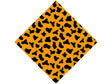Orange Cow Vinyl Wrap Pattern