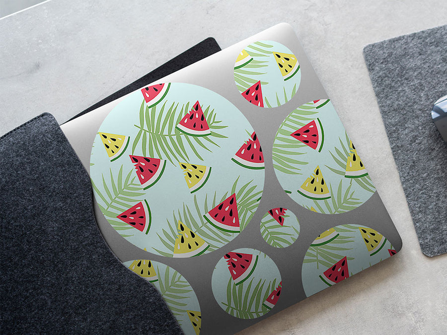 orange crisp fruit DIY Laptop Stickers