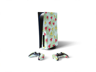 orange crisp fruit Sony PS5 DIY Skin