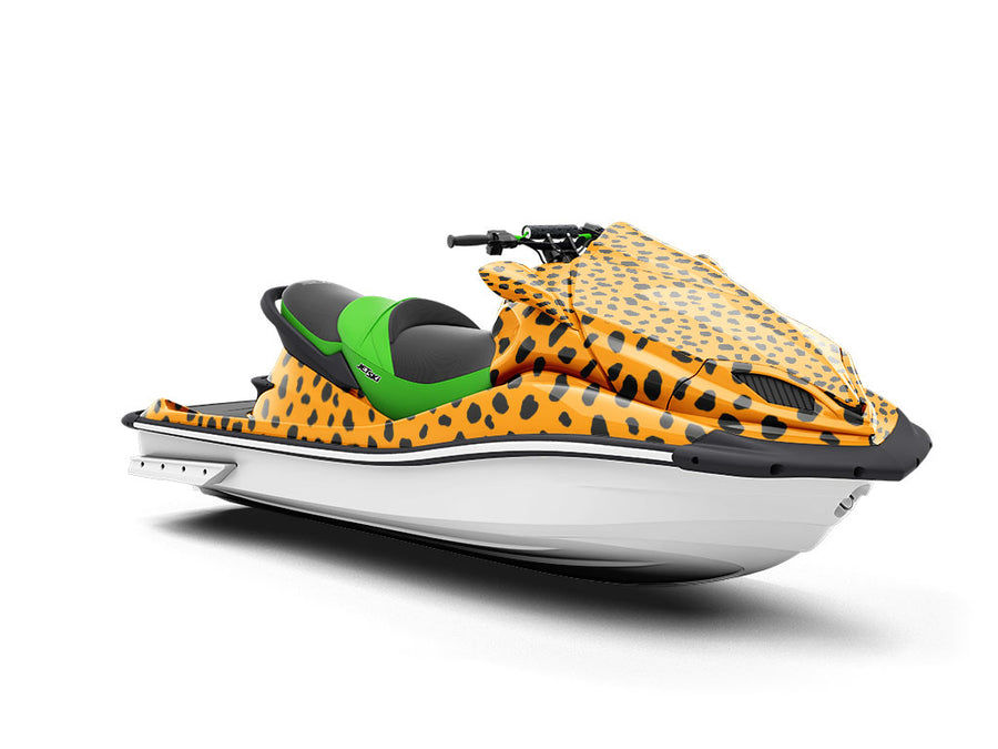 Orange Dalmation Jet Ski Vinyl Customized Wrap