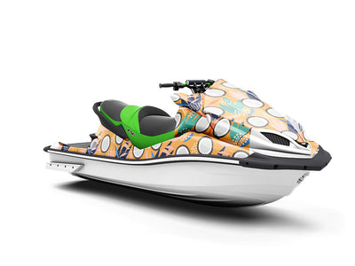 Orange Dwarf Fruit Jet Ski Vinyl Customized Wrap