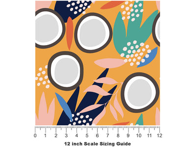 Orange Dwarf Fruit Vinyl Film Pattern Size 12 inch Scale~Rwraps Orange Dwarf Fruit Sizing Chart~2