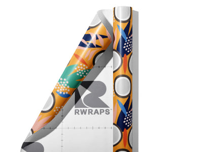 Orange Dwarf Fruit Wrap Film Sheets~Rwraps Series 914 Orange Dwarf Fruit Scrolled Sheet~3