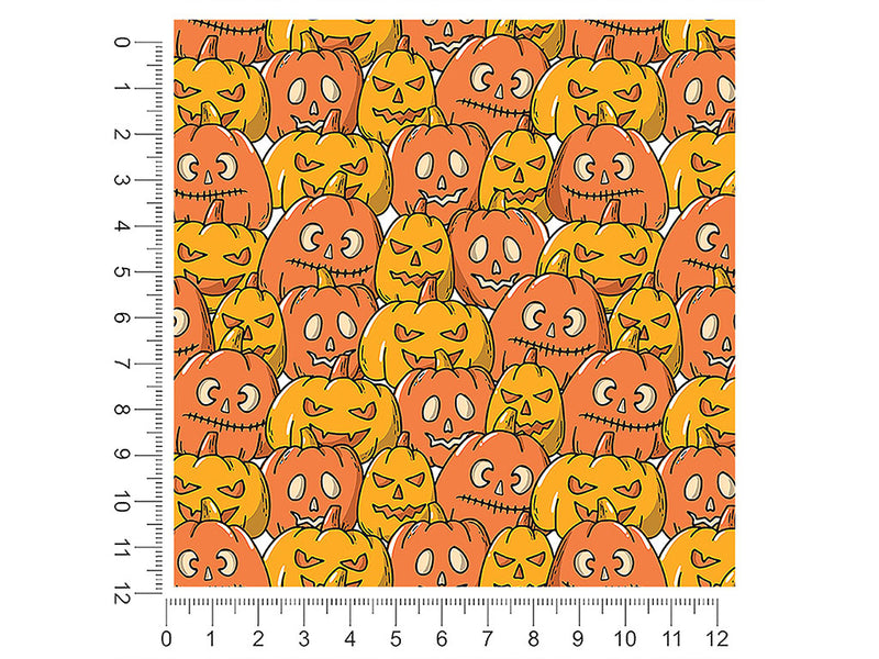 orange frenzy halloween 1ft x 1ft Craft Sheets