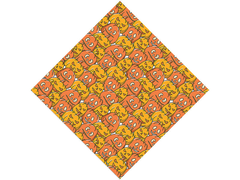 Orange Frenzy Halloween Vinyl Wrap Pattern