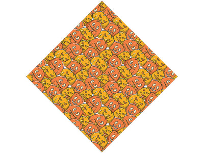 Orange Frenzy Halloween Vinyl Wrap Pattern