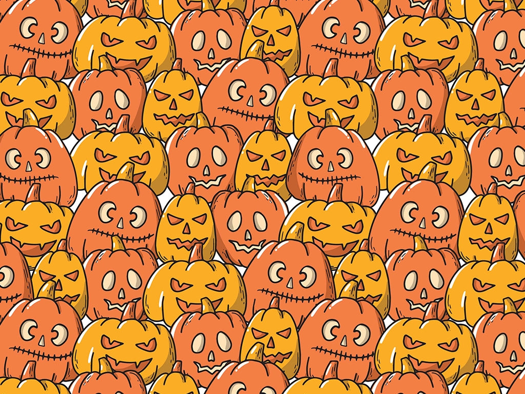 ロー　ハロウィンデザインシート Rwraps™ Orange Frenzy Pumpkin Halloween Vinyl Wrap | Halloween