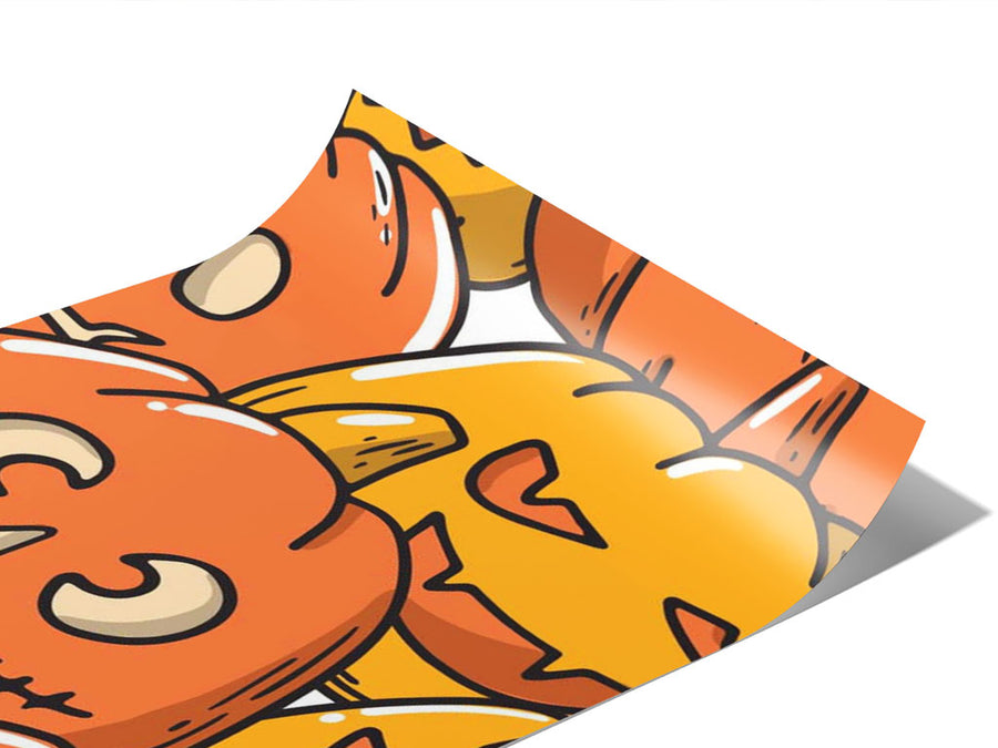 Orange Frenzy Halloween Vinyl Wraps~Rwraps Series 914 Digitally Printed Vinyl Wrap~0