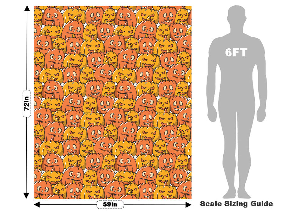 Orange Frenzy Halloween Vehicle Wrap Scale~Rwraps Series 914 Orange Frenzy Halloween Measurements~1