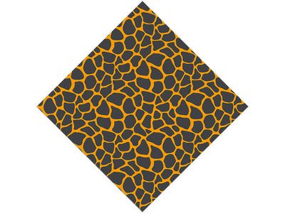 Orange Giraffe Vinyl Wrap Pattern