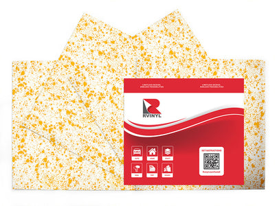 orange juice paint splatter Craft Vinyl Sheet Pack