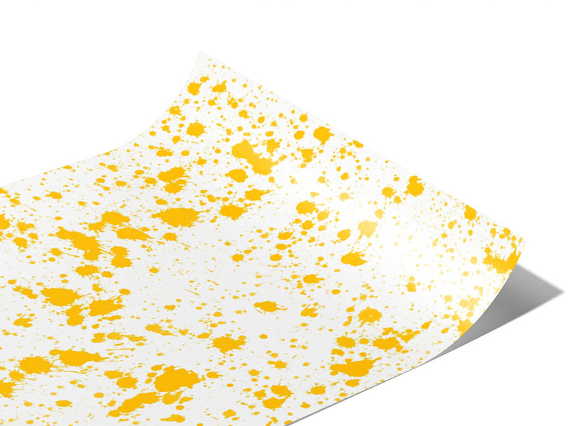 Orange Juice Paint Splatter Vinyl Wraps~Rwraps Series 914 Digitally Printed Vinyl Wrap~0