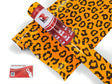 orange leopard animal print Craft Vinyl Roll