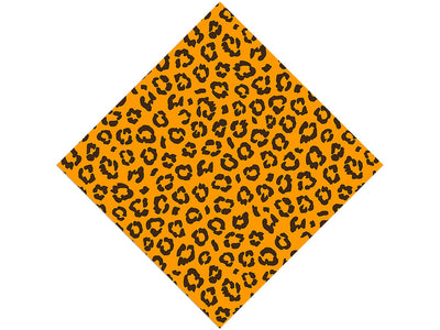 Orange Leopard Vinyl Wrap Pattern