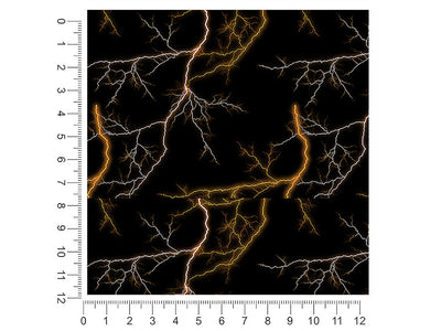orange lightning lightning 1ft x 1ft Craft Sheets