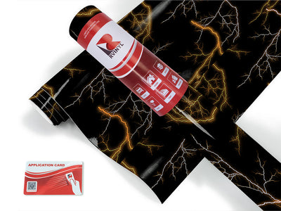 orange lightning lightning Craft Vinyl Roll