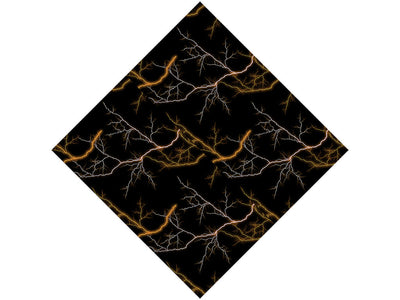 Orange Lightning Vinyl Wrap Pattern