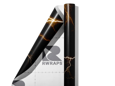 Orange Lightning Wrap Film Sheets~Rwraps Series 914 Orange Lightning Scrolled Sheet~5