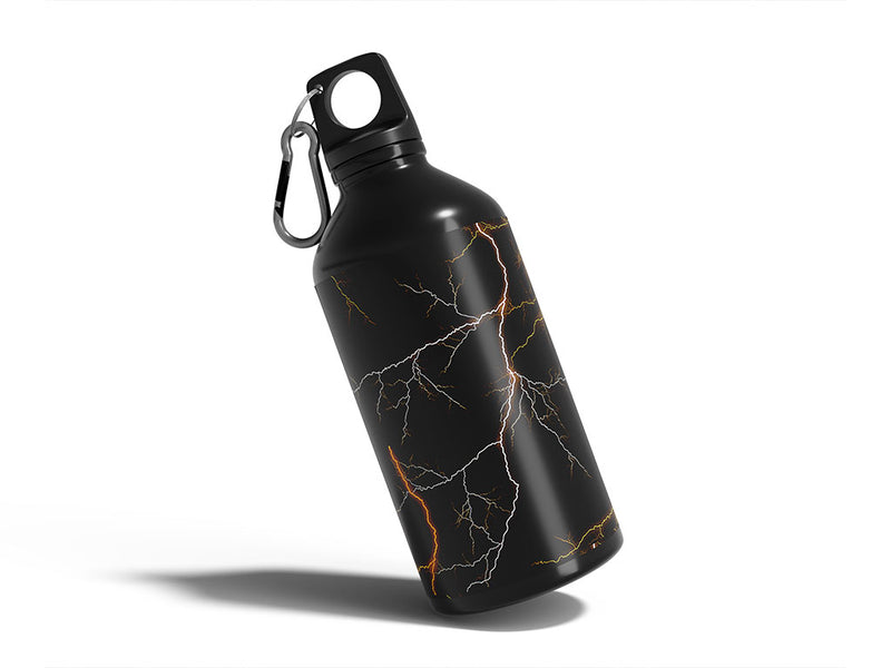orange lightning lightning Water Bottle DIY Stickers