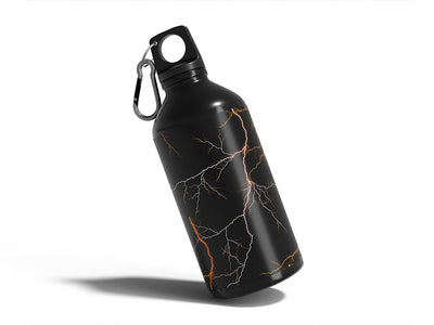 orange lightning lightning Water Bottle DIY Stickers
