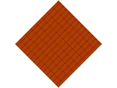 Orange Lipped Tile Vinyl Wrap Pattern