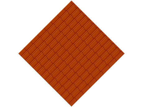 Orange Lipped Tile Vinyl Wrap Pattern