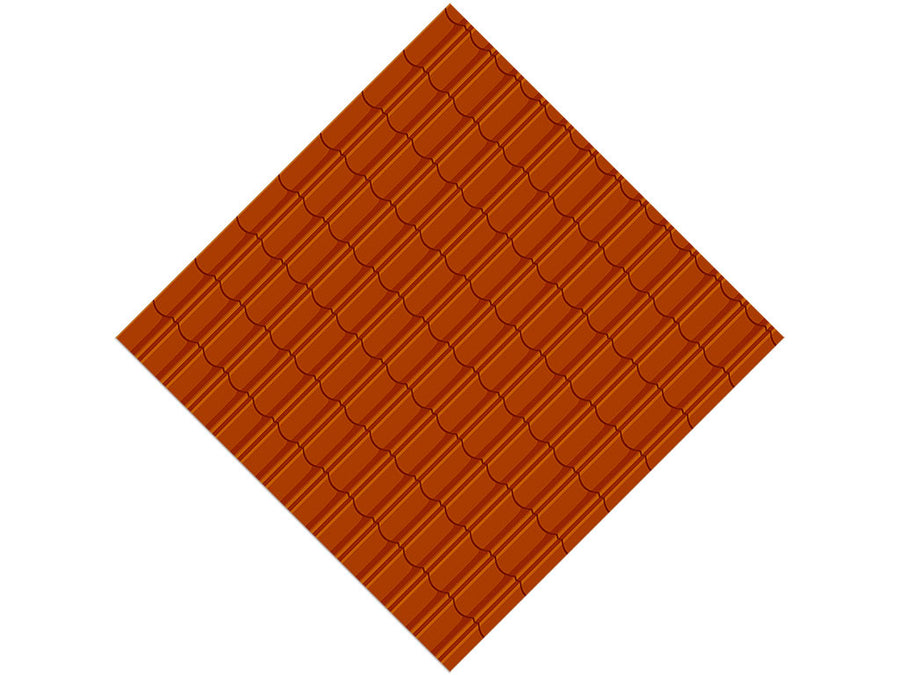 Orange Lipped Tile Vinyl Wrap Pattern