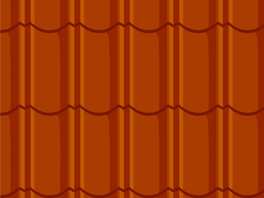 Orange Lipped Tile Vinyl Wrap Pattern~Rwraps Series 914 Digitally Printed Vinyl Wrap~0