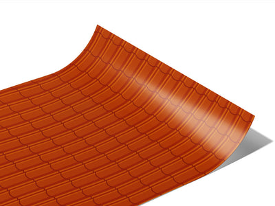 Orange Lipped Tile Vinyl Wraps~Rwraps Series 914 Digitally Printed Vinyl Wrap~1