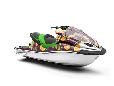 Orange Madness Mosaic Jet Ski Vinyl Customized Wrap