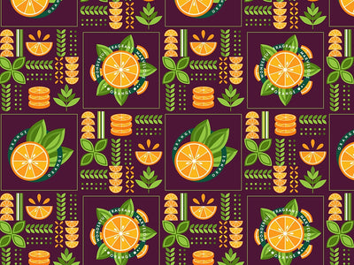 Orange Madness Mosaic Vinyl Wrap Pattern~Rwraps Series 914 Digitally Printed Vinyl Wrap~0