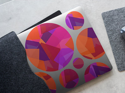 orange oddities mosaic DIY Laptop Stickers