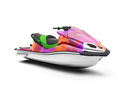 Orange Oddities Mosaic Jet Ski Vinyl Customized Wrap