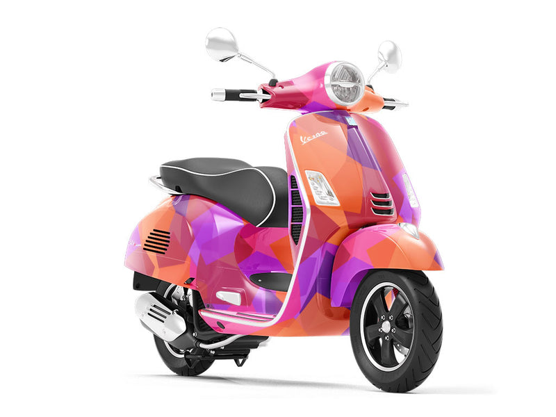 Orange Oddities Mosaic Vespa Scooter Wrap Film