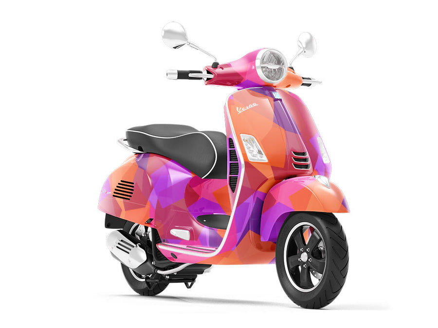 Orange Oddities Mosaic Vespa Scooter Wrap Film