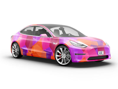 Orange Oddities Mosaic Vehicle Vinyl Wrap