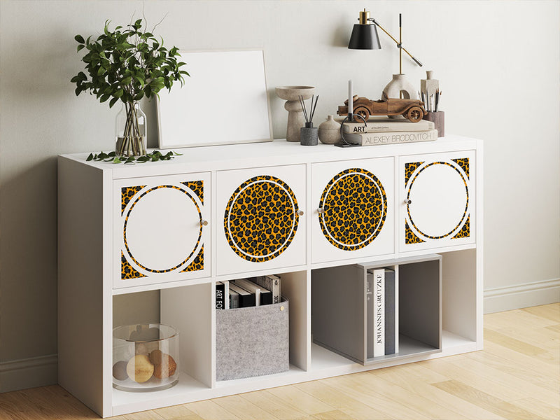 orange panther animal print DIY Furniture Stickers