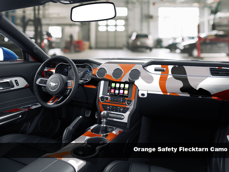 Orange Safety Flecktarn Camo Dash Kit Finish