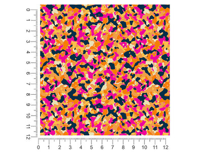 orange shrapnel camouflage 1ft x 1ft Craft Sheets