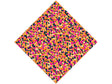 Orange Shrapnel Camouflage Vinyl Wrap Pattern